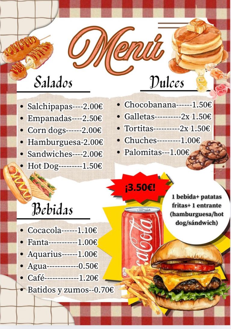 ¡Los alumnos de 4º de la ESO inauguran su mercadillo de comidas y bebidas!