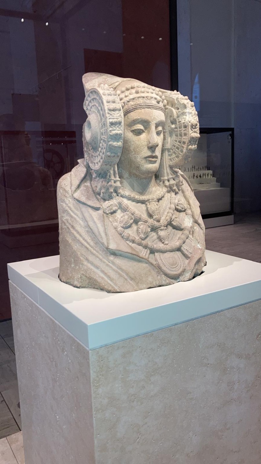 Dama de Elche expuesta en el Museo Arqueológico Nacional.