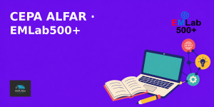 Cartel del CEPA Alfar como centro participante en EMLab500+.
