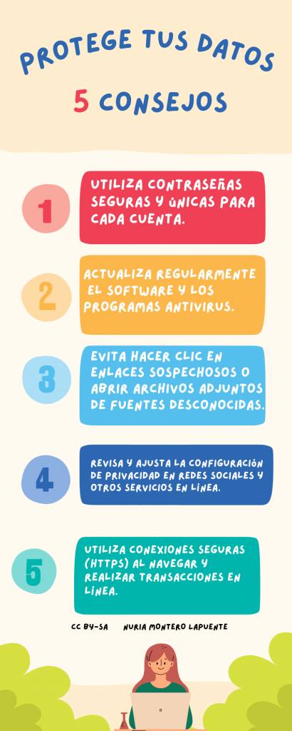 Aprende a proteger tus datos en Internet siguiendo estos cinco consejos.