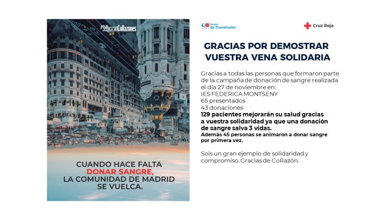Agradecimiento de la Cruz Roja