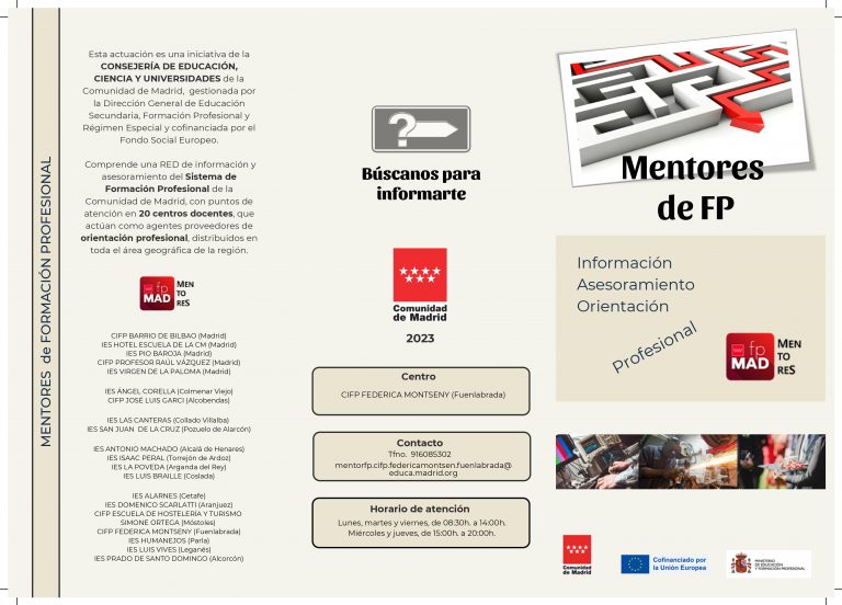 Nueva figura en nuestro Centro integrado de F.P.,  el Mentor FP