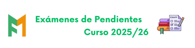 Fechas Exámenes Pendientes 2025/2026