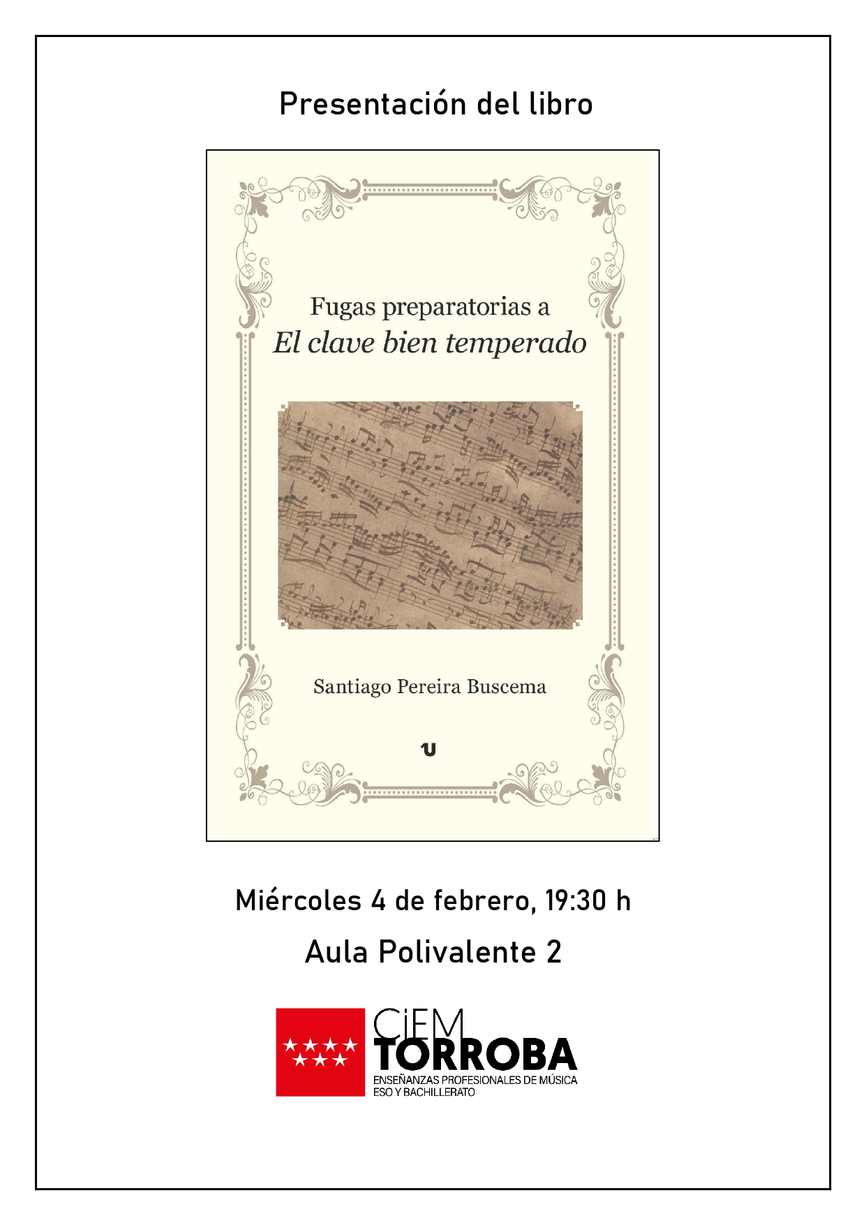 Cartel libro Santiago Pereira