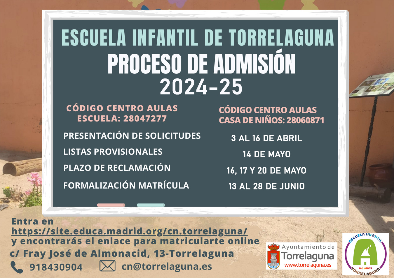 Proceso de admisión curso 2024-25