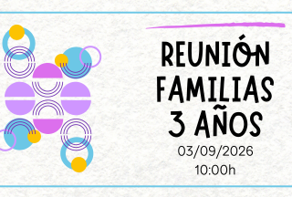 Reunión familias 3 años. SEPTIEMBRE