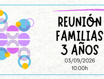 Reunión familias 3 años. SEPTIEMBRE
