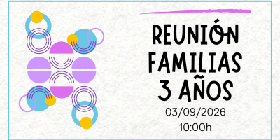 Reunión familias 3 años. SEPTIEMBRE