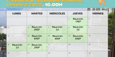 ¡ATENCIÓN! Cambios reuniones generales.