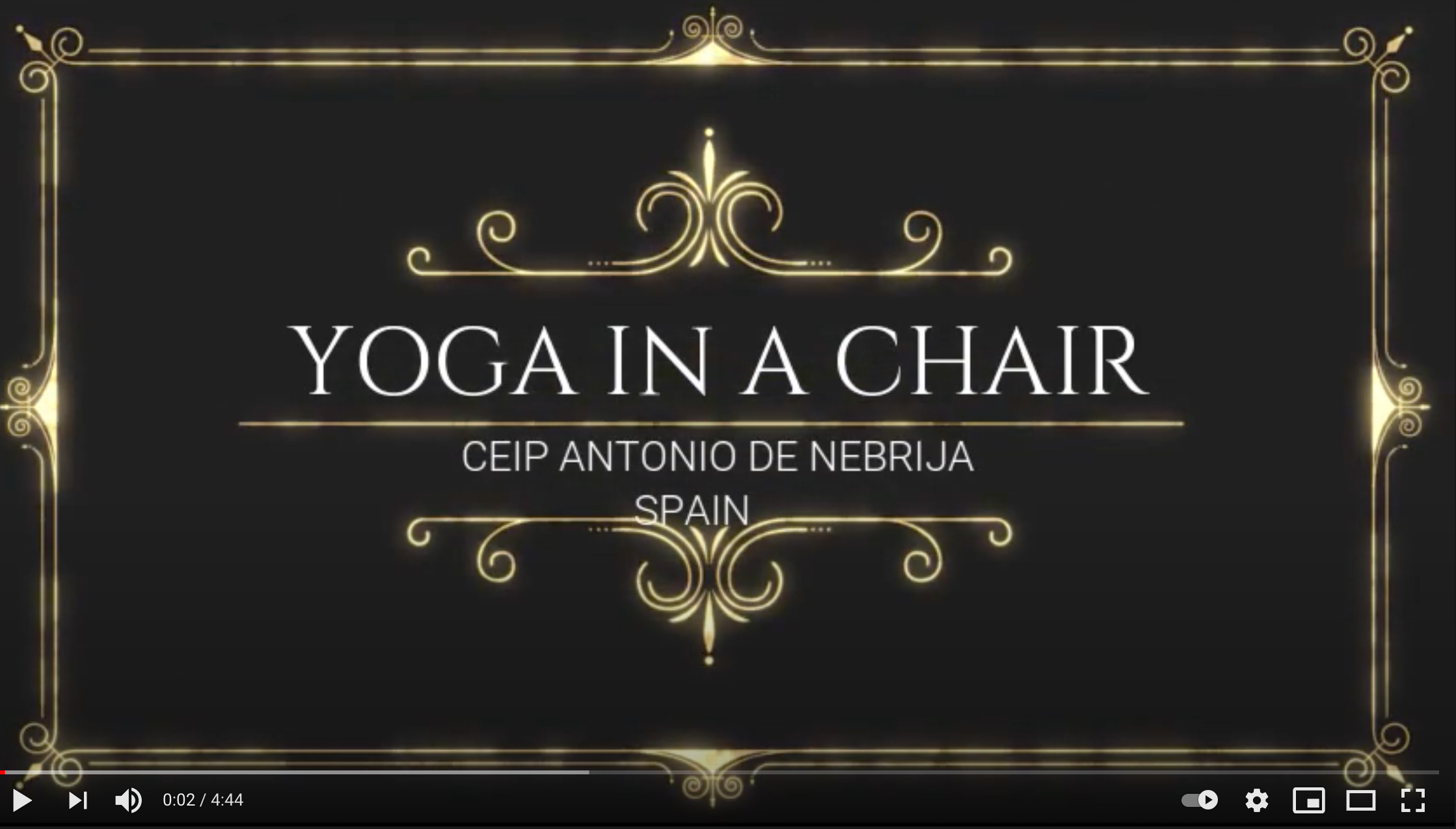 Yoga in a chair