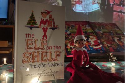 Un elfo de Papá Noel en el CEIP Aravaca