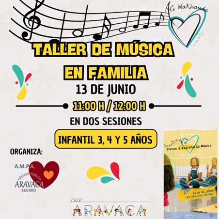 Un ritmo nos une hasta el final! Talleres de música en familia con Ali Wakhanda (13 de junio)