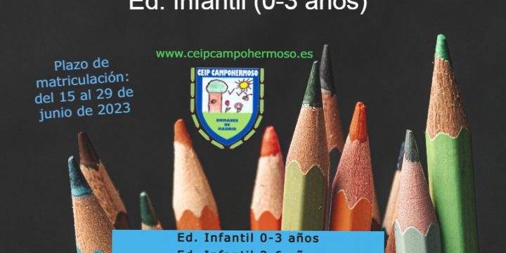 Listas definitivas de admitidos y no admitidos en el primer ciclo de Educación Infantil (0-3 años).