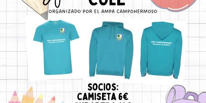 Camisetas y sudaderas del cole (AMPA).