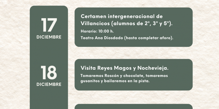 Programación de Navidad.