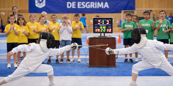 Participación del grupo de esgrima del colegio en los Juegos Deportivos Municipales