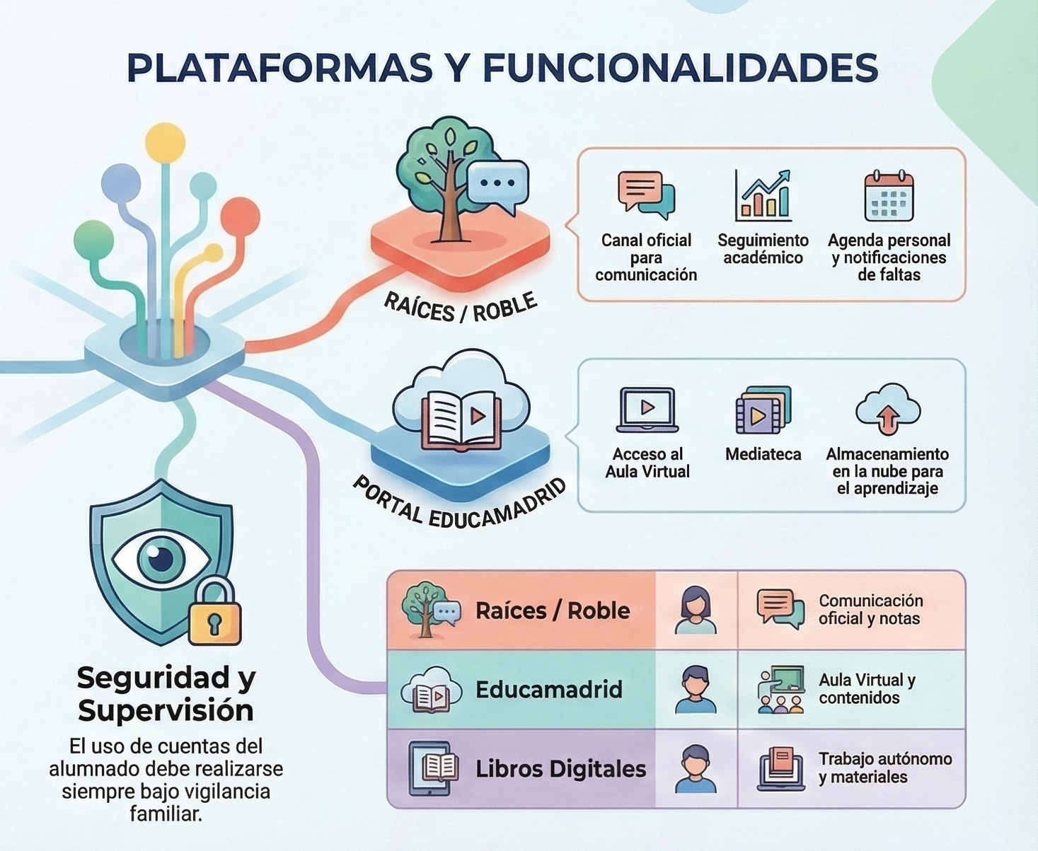 Infografía de servicios digitales