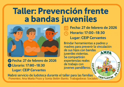 Taller: Prevención frente a bandas juveniles