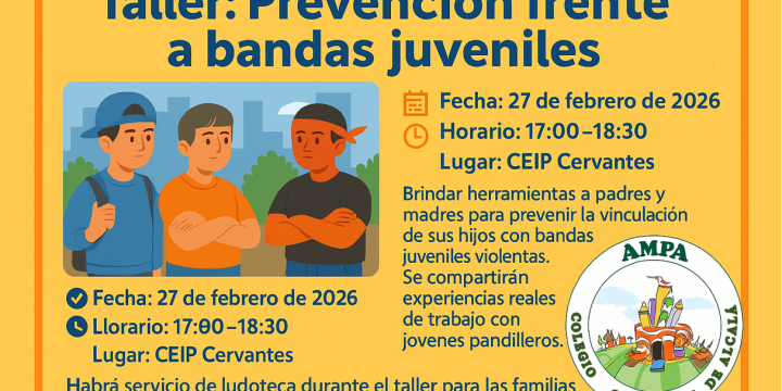 Taller: Prevención frente a bandas juveniles