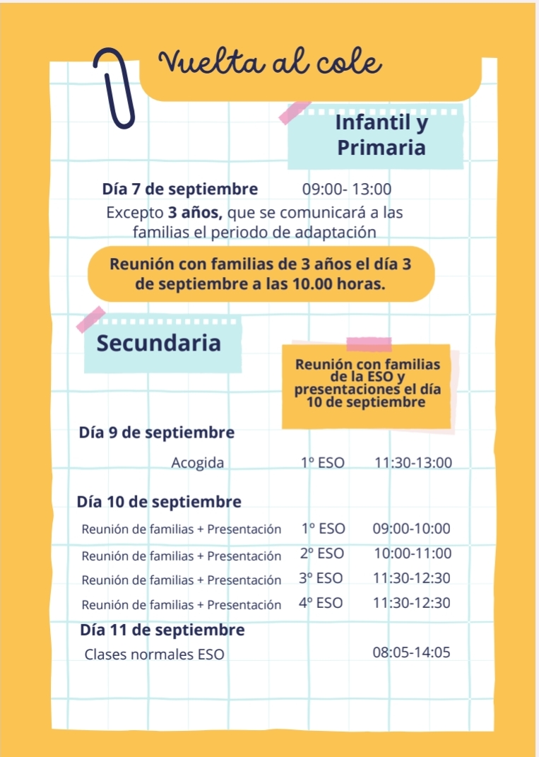 Vuelta al cole