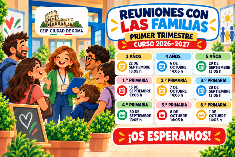 REUNIONES FAMILIAS PRIMER TRIMESTRE