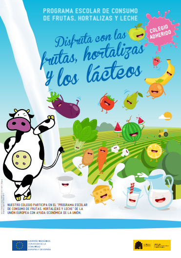 El programa consistirá en la distribución de leche y fruta,así como en la difusión de información específica para concienciar a los alumnos acerca de la importancia de una buena nutrición, como se producen y las propiedades de los alimentos.
El programa consistirá en la distribución de leche y fruta, así como en la difusión de información específica para concienciar a los alumnos acerca de la importancia de una buena nutrición, como se producen y las propiedades de los alimentos.
La campaña incluye productos destinados para su consumo durante el período de recreo y que no pueden ser utilizados durante el comedor escolar o fuera del centro.