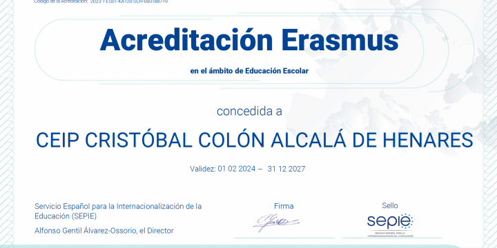 ¡Hemos recibido la acreditación ERASMUS!