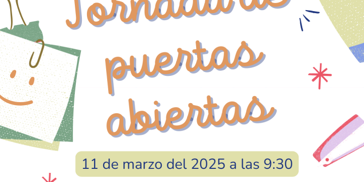JORNADA DE PUERTAS ABIERTAS EN HORARIO LECTIVO