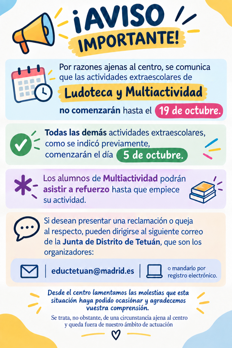 AVISO IMPORTANTE