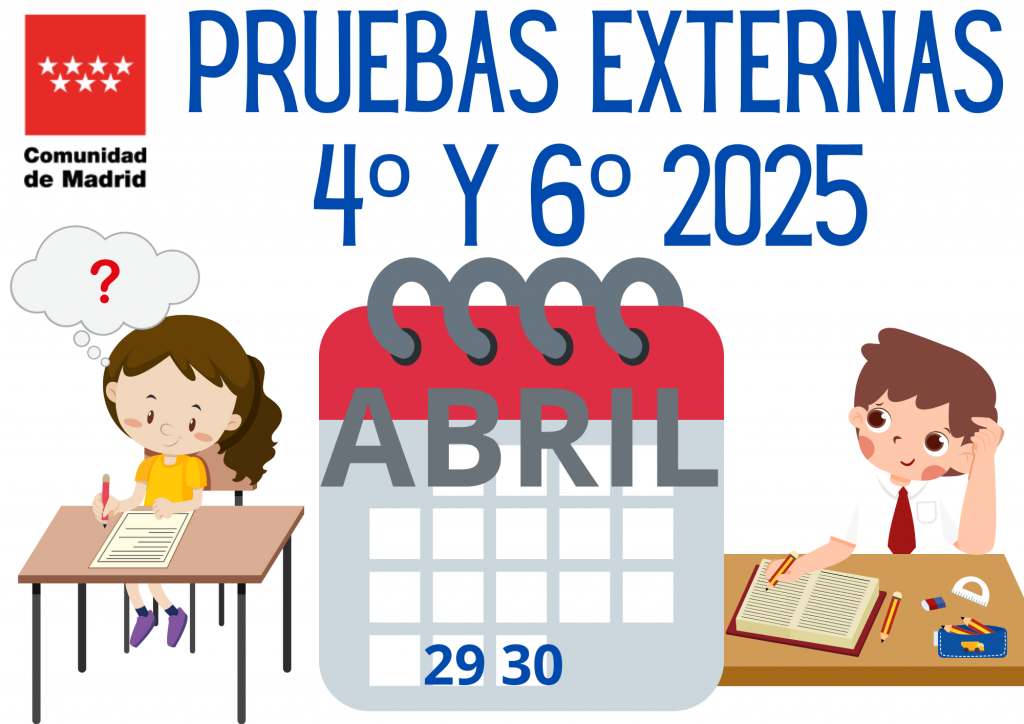 Pruebas externas para 4º y 6º de Educación Primaria