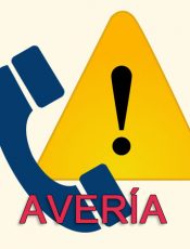 Avería en línea de teléfono