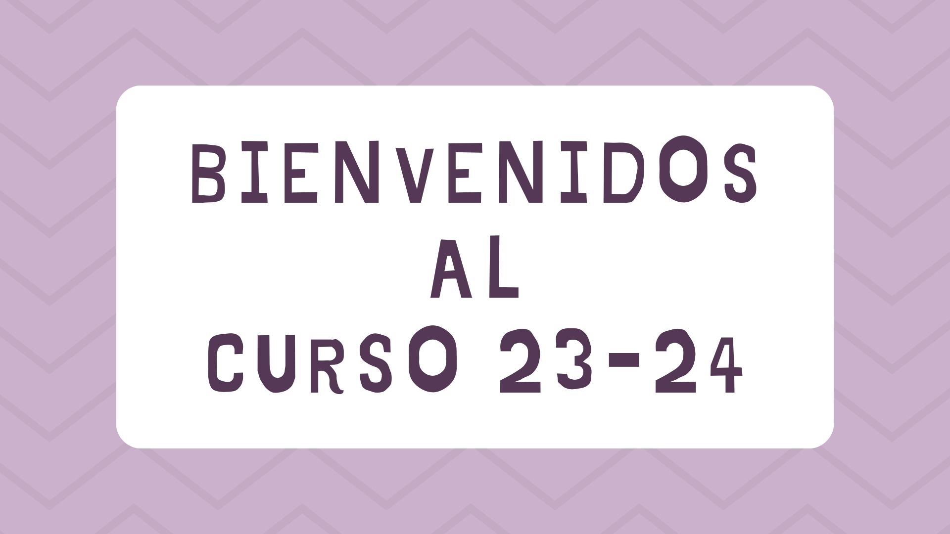 INICIO CURSO 23-24