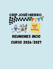 REUNIONES INICIO CURSO 2026/2027