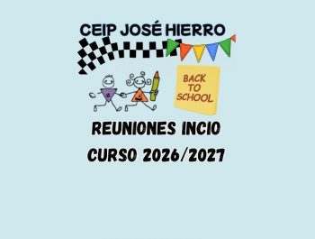 REUNIONES INICIO CURSO 2026/2027
