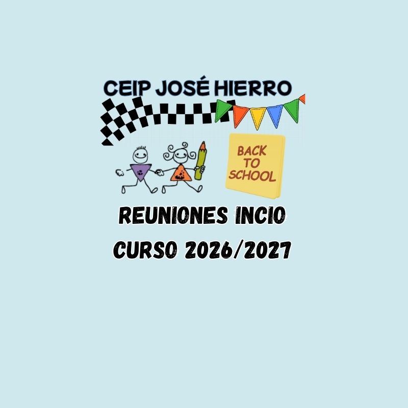 REUNIONES INICIO CURSO 2026/2027