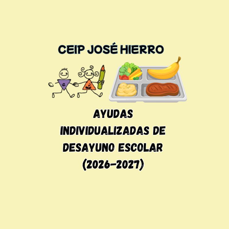 Ayudas individualizadas de desayuno escolar (2026-2027)