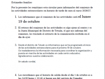 Avisos importantes