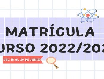 Matrícula Curso 2022/2023
