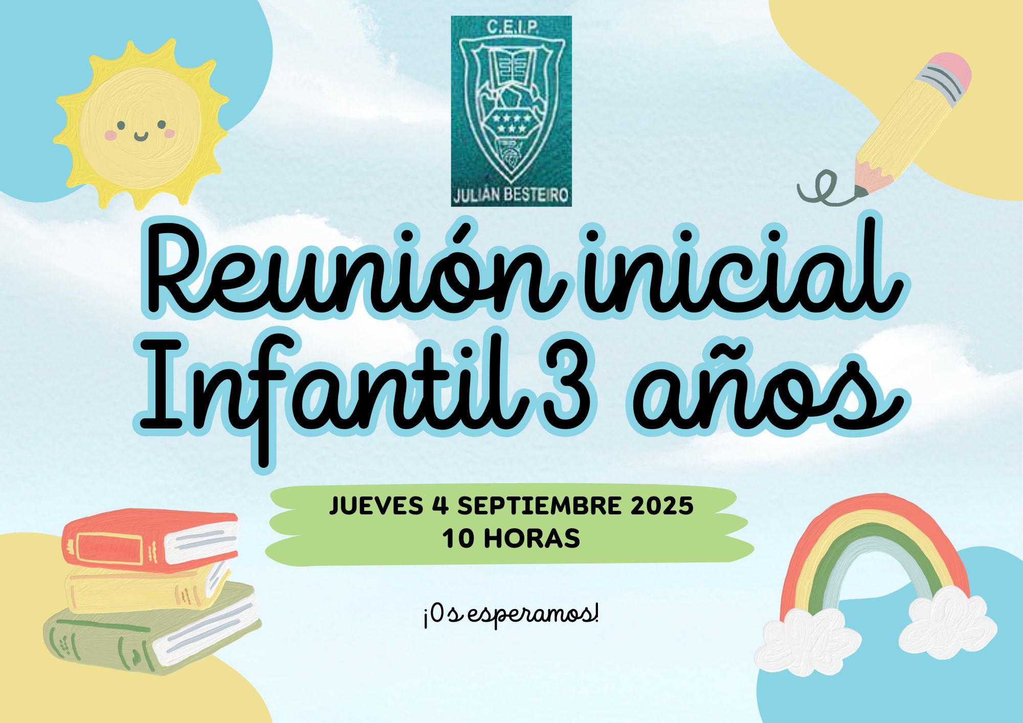 Reunión inicio de curso Familias de Infantil 3 años CURSO 2025-2026