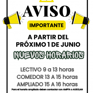 CAMBIO DE HORARIO