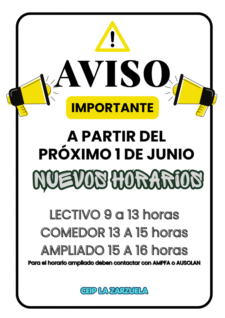 CAMBIO DE HORARIO