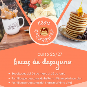 BECAS DE DESAYUNO