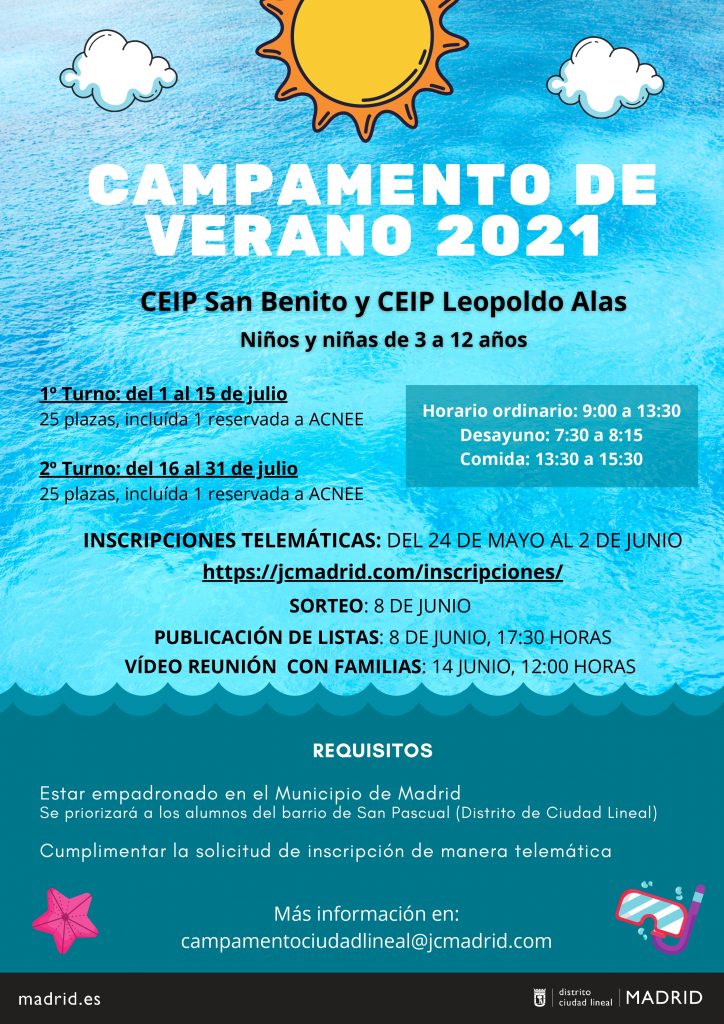 Información Campamento de Verano