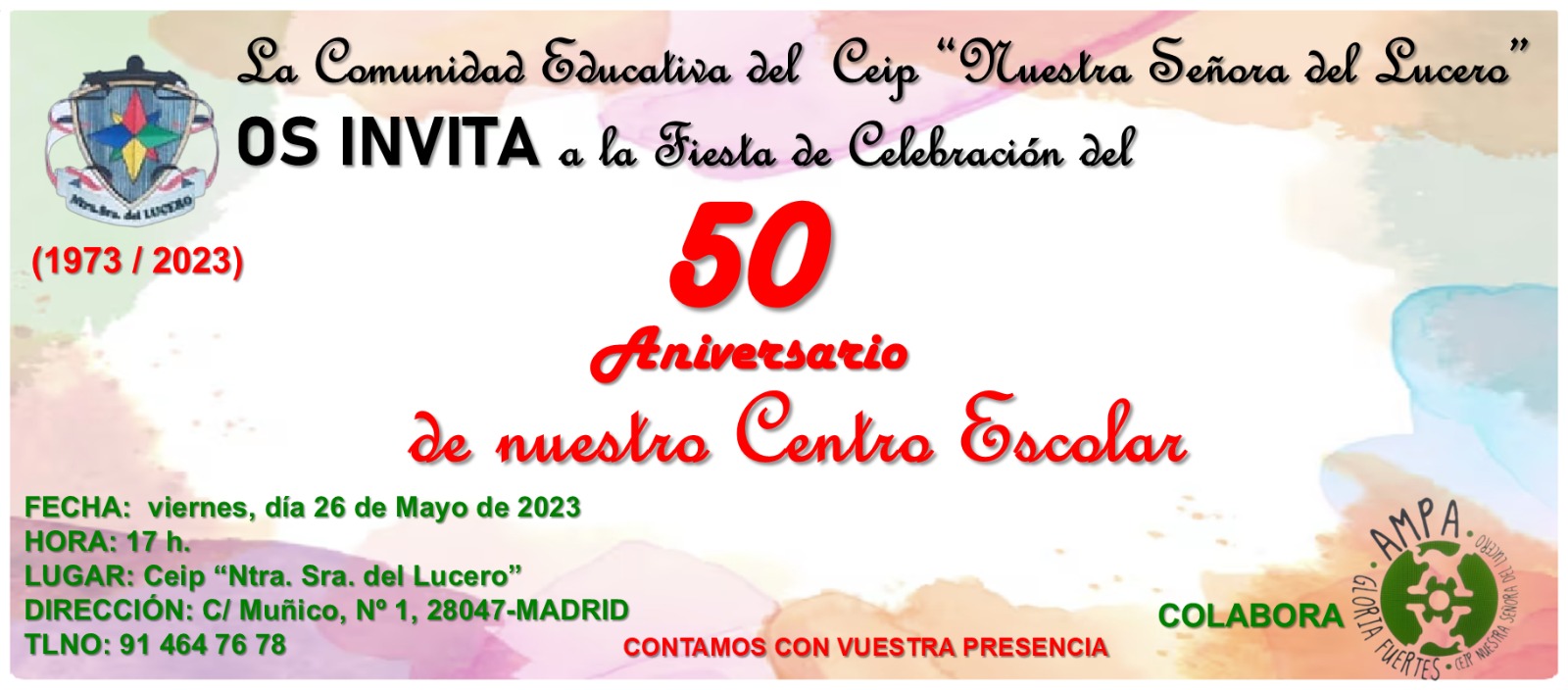 50 Aniversario de nuestro Centro Escolar