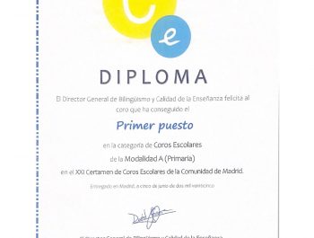 XXI Certamen de Coros Escolares de la CAM