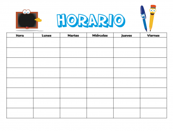 Descarga el horario del curso..