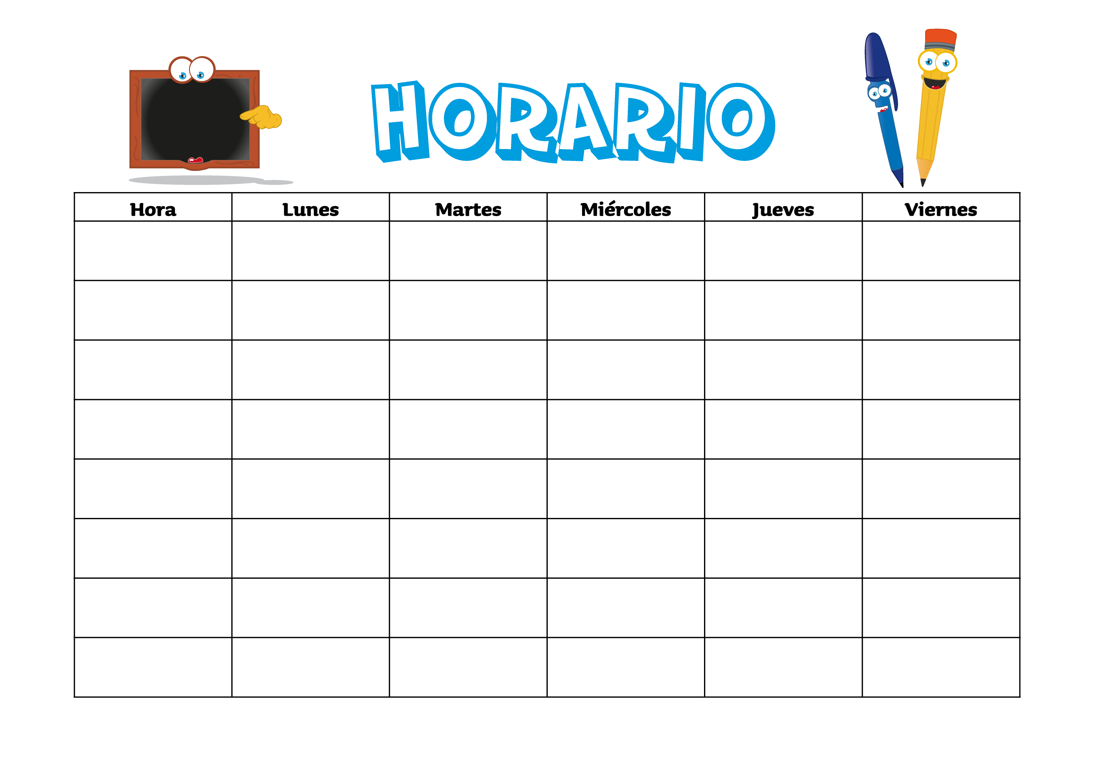 Descarga el horario del curso..