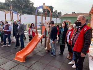 Personalidades asistentes al acto. CEIP Navahonda