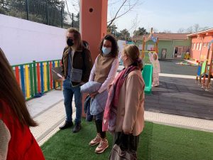 Personalidades asistentes al acto. CEIP Navahonda