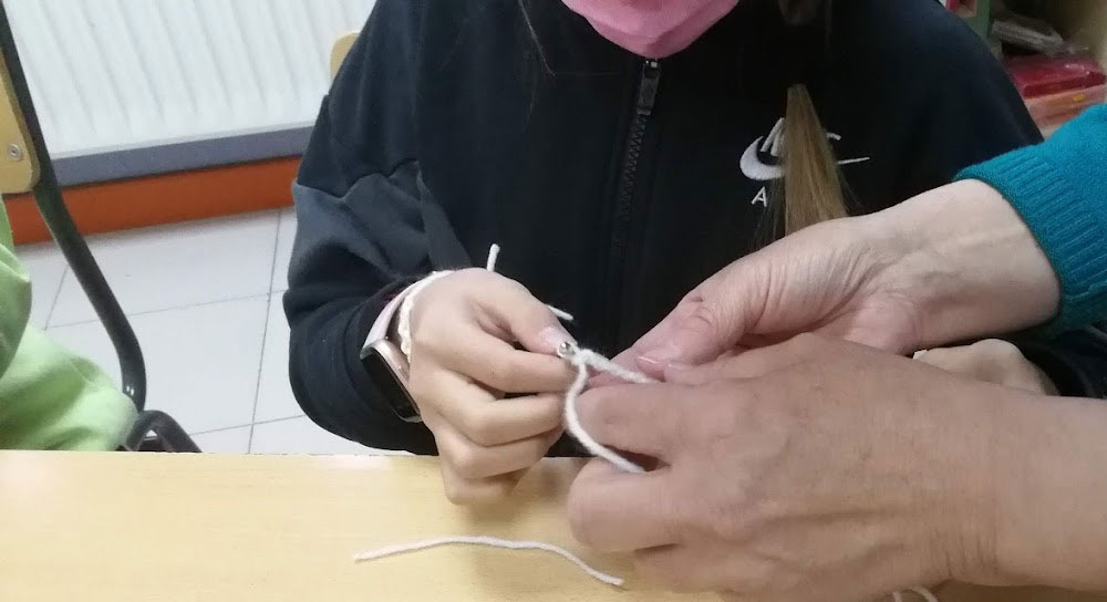 Taller de ganchillo. CEIP. Navahonda.